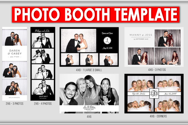 I will design photo booth template