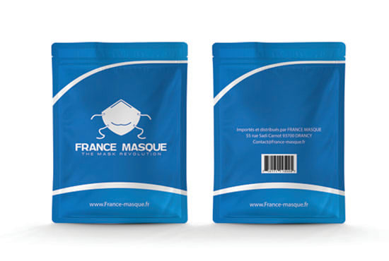 I will design product packaging label and mask sachet pouch