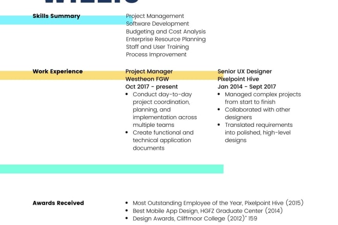 I will design professionally and edit your resume cv cover letter writing and linkedin
