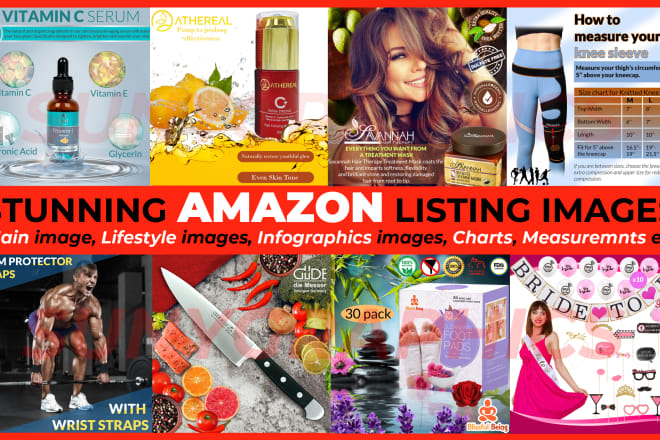 I will design stunning amazon product listing images