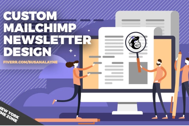 I will design your mailchimp newsletter template