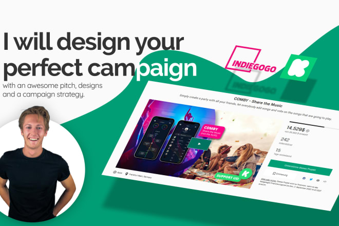 I will design your perfect kickstarter or indiegogo campaign