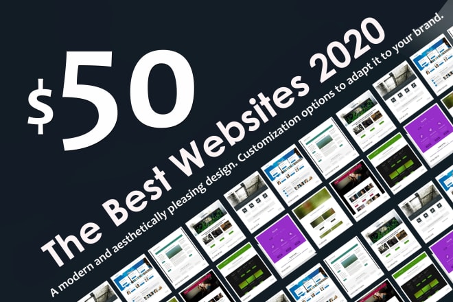 I will desing best responsive website 2020