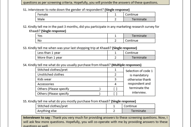 I will develop a professional research questionnaire