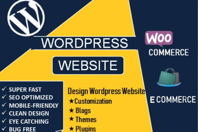 I will develop a wordpress ecommerce website