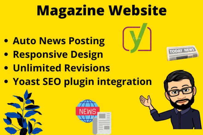 I will develop best auto posting newspaper or magazine website