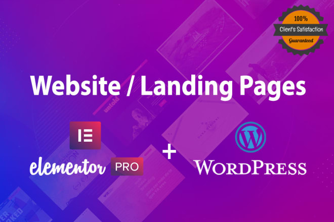I will develop wordpress website using elementor pro page builder
