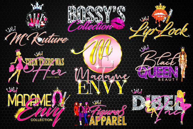 I will do 3 beautiful luxury feminine signature logo