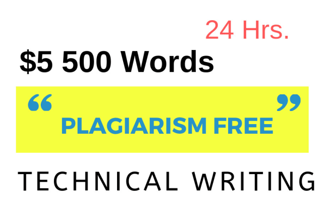 I will do all technical writing article post 500 words 24hrs
