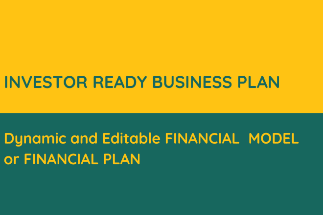 I will do business plan and financial plan for startup
