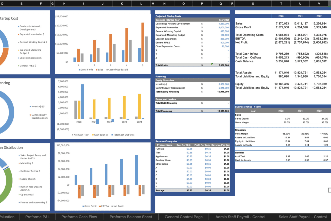 I will do business plan, financial plan and financial model for startup