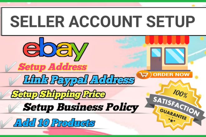 I will do ebay seller account setup