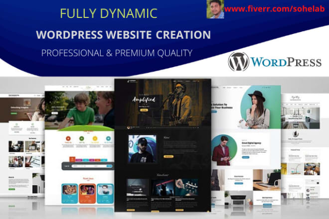 I will do full wordpress website creation with an attractive look