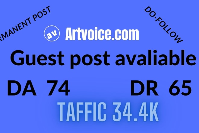 I will do guest post on artvoice com