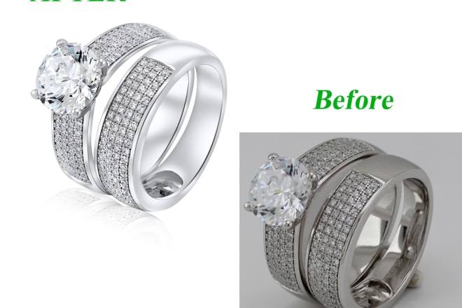 I will do jewelry retouching high glossy polished finish