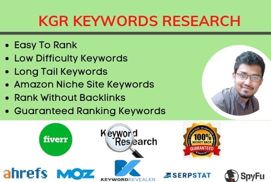 I will do kgr keyword research for amazon affiliate site with kgr technique