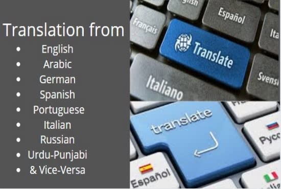 I will do multi language translation