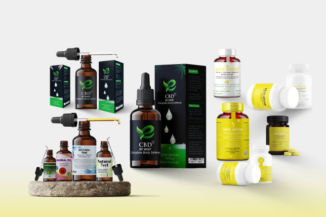 I will do packet, label, packaging, design for product business