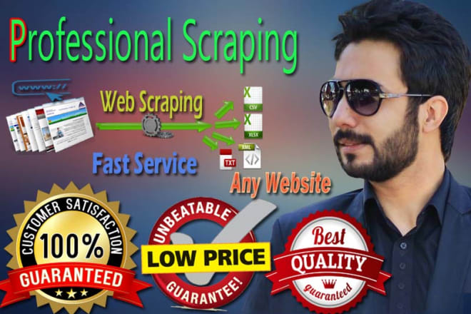 I will do perfect web scraping data mining from any website