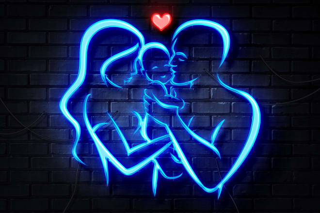 I will do stunning neon light logo