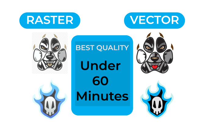 I will do vector tracing, convert to vector, vectorize logo, trace