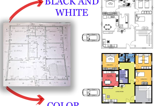 I will draw 2d floor plans for real estate agents quickly