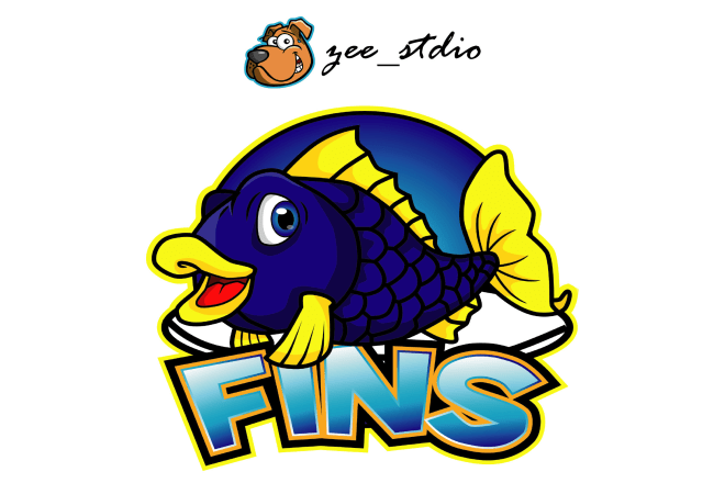 I will draw a cartoon logo or mascot,character