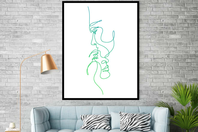 I will draw continuous one line art illustration within 4 hours