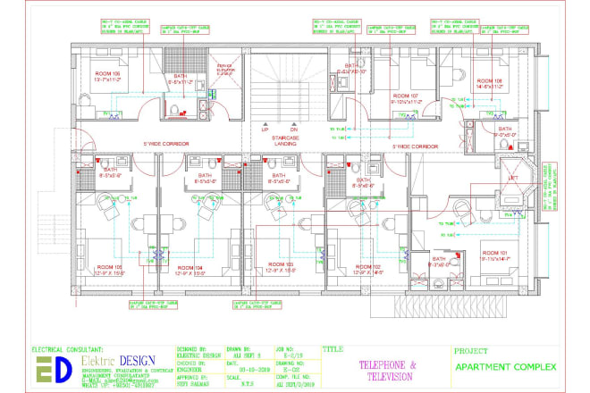 I will draw electrical design on autocad