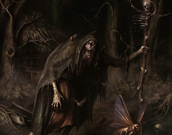 I will draw fantasy or dark horror art illustration