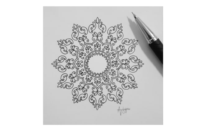 I will draw mandala tattoo for you