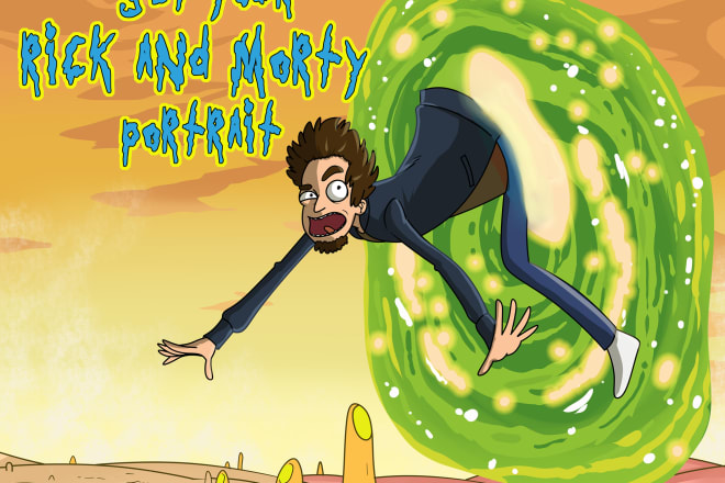 I will draw rick and morty cartoon character