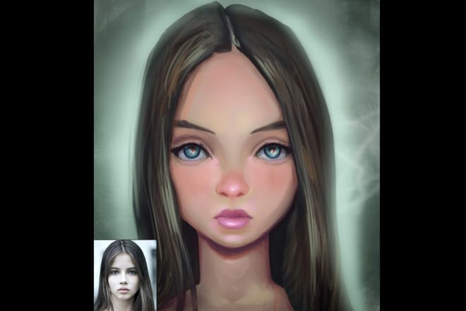 I will draw stylized portrait from photo