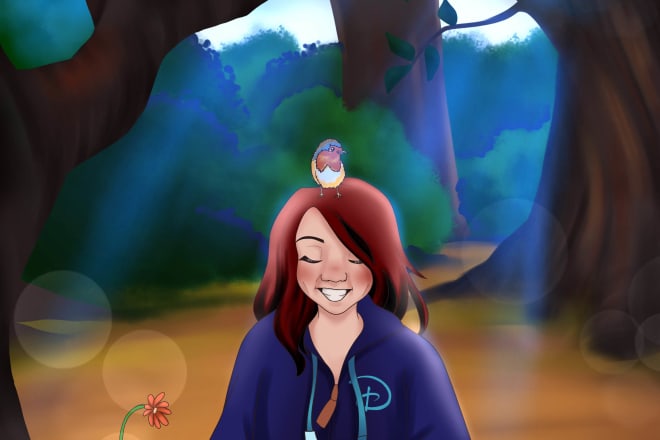 I will draw you as a disney princess