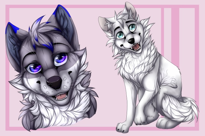 I will draw your furry character or create fursona art