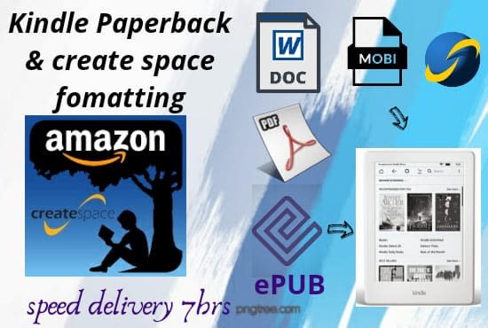 I will expert ebook kindle paperback formatting createspace