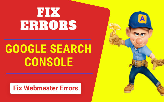 I will fix all issues of google search console webmaster tools