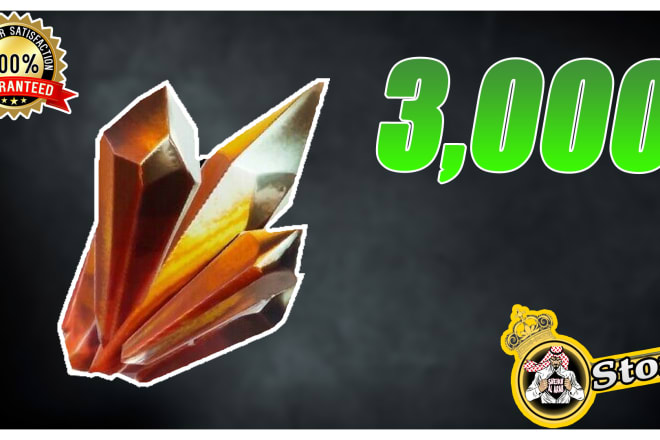 I will give you 3000 fortnite sunbeam crystal stw