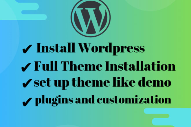 I will install wordpress theme as demo with in 2 hours
