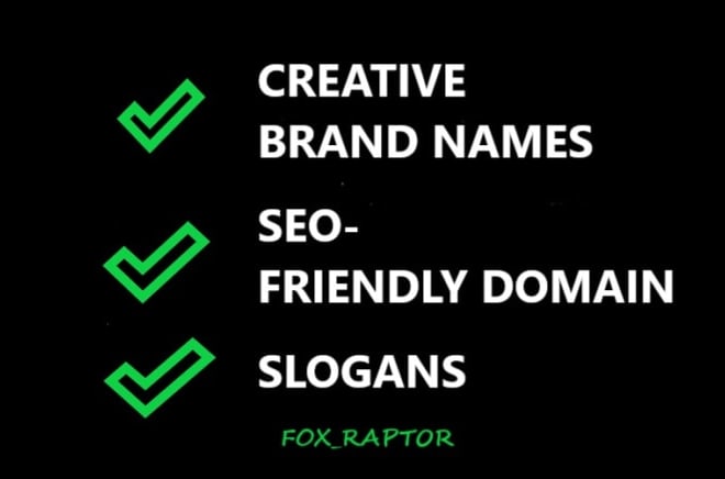 I will invent outstanding business name, brand name, logo and slogan