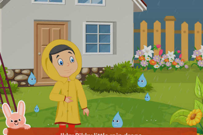 I will make animated video for kids