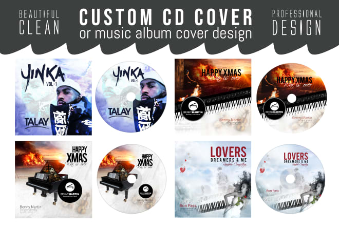 I will make custom cd cover or music album design