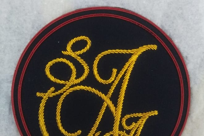 I will make hand embroidery blazer badges