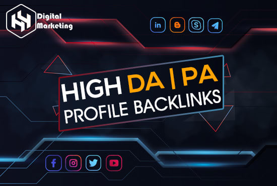 I will make manual profile backlinks on high authority websites