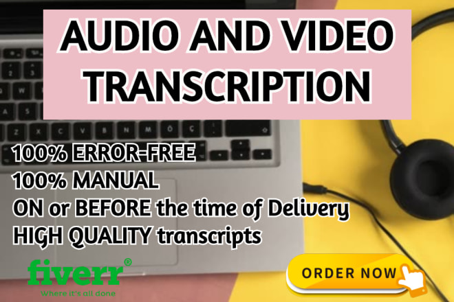 I will make superb audio transcription