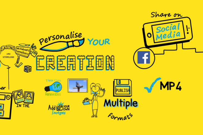 I will make video whitboard and animation for your story or company