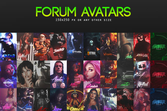 I will make you an amazing forum avatar and signature