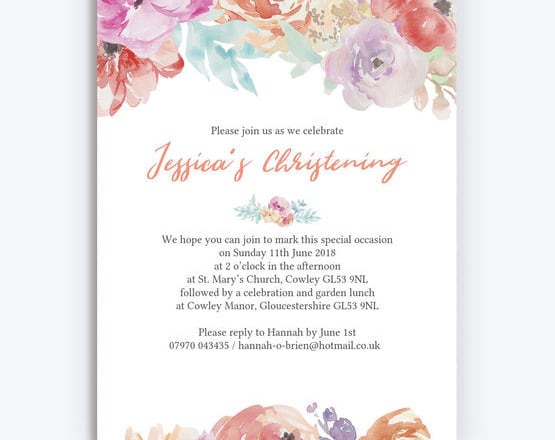 I will making a pastel invitation in affordable price