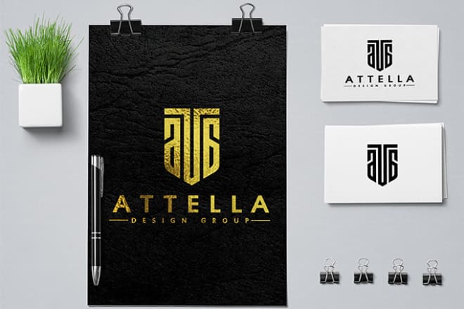 I will offer minimal symbolic monogram initials logo and stationery