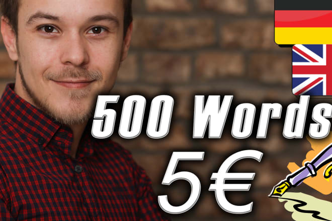 I will offer you a perfect translation english or german